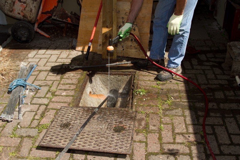 Drain work in progress in Dartford